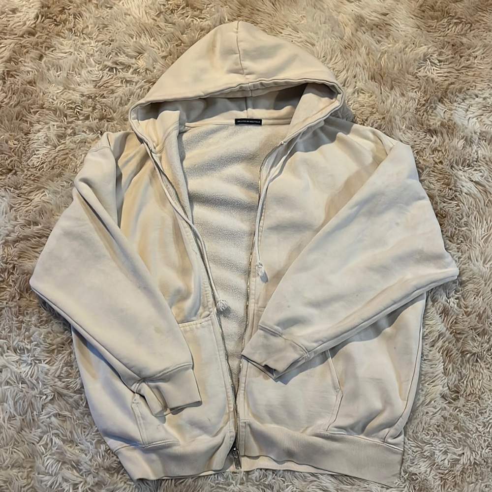 Cream/white Brandy zip up